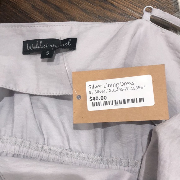WISHLIST Apparel NWT Silver Lining Mini Dress - Picture 4 of 5